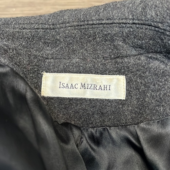 ISAAC MIZRAHI VINTAGE MERINO WOOL UNION MADE PEA COAT 6 - Picture 16 of 17